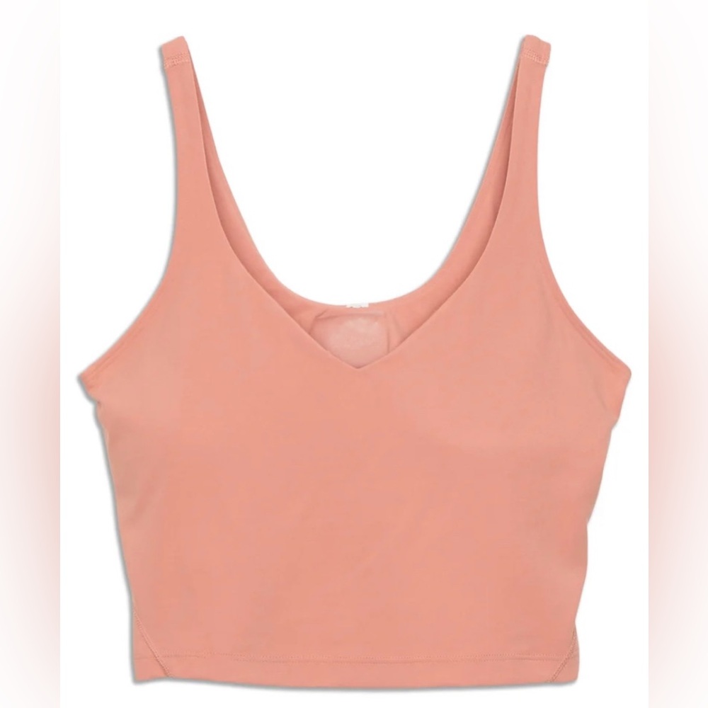 lululemon Align™ Cropped Tank Top, size 6, Peach